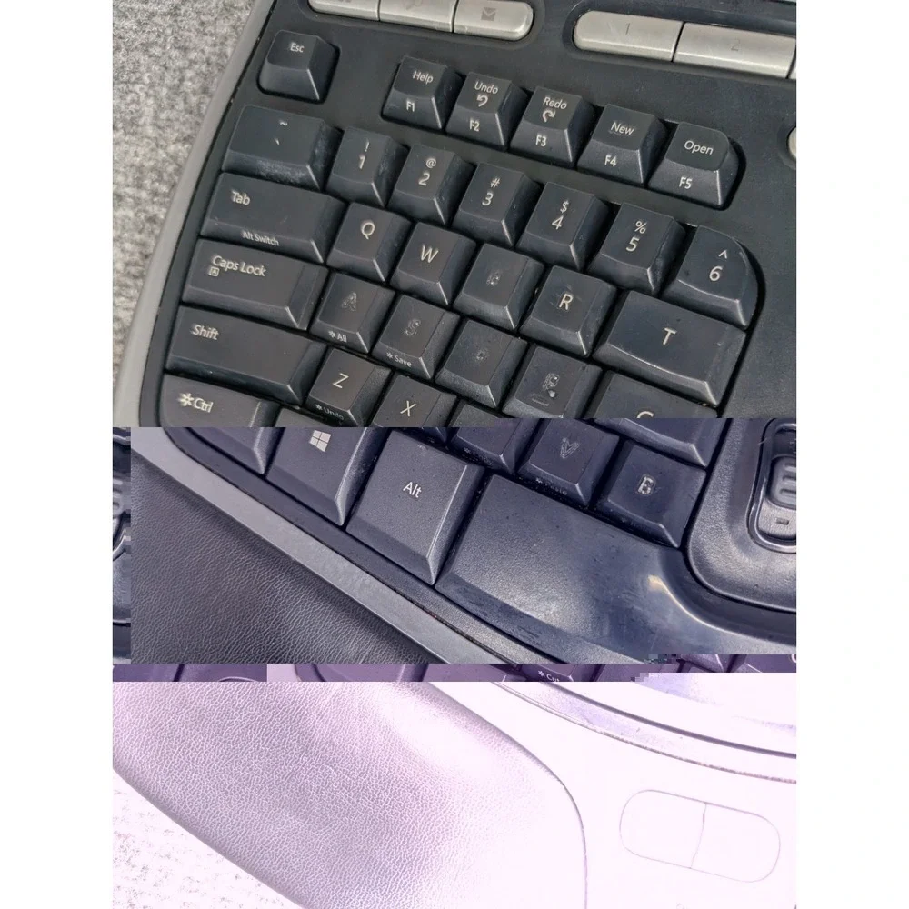 Microsoft Natural Ergonomic Keyboard 4000 v1.0 Wired USB KU-0462 WORKS READ***